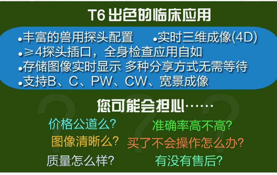 T6兽用B超机出色的临床应用